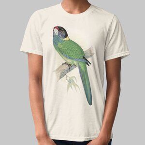 Australian Ringneck VTG Parrot Print Short Sleeve Graphic Tee T-shirt S M L XL